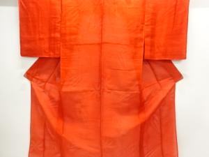 アンティーク　絽花模様織出し長襦袢